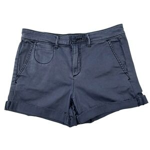 Anthropologie Chino Relaxed Navy Blue Shorts Size 26